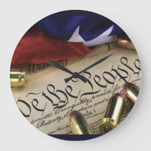 Declaration of Independence Large Clock
