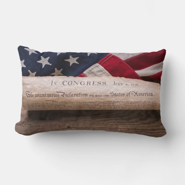 Declaration of Independence Lumbar Cushion (Front)