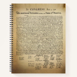 Declaration of Independence Notebook