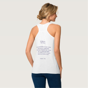 Declaration of Independence on Back July 4th 1776 Singlet