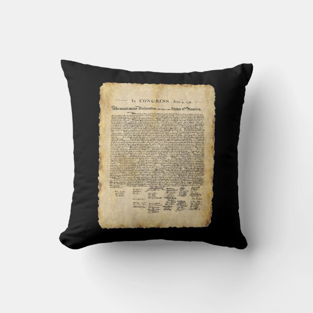 Declaration of Independence Pillow (Front)