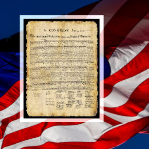 Declaration of Independence Postcard