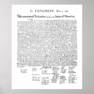 Declaration of Independence Poster