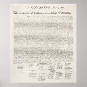 Declaration of Independence Poster