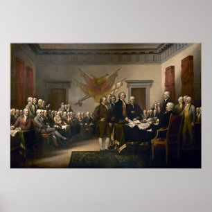 Declaration of Independence Presented To Congress Poster