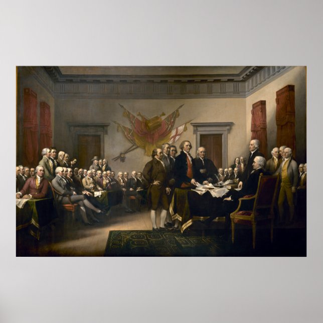 Declaration of Independence Presented To Congress Poster (Front)