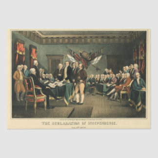 Declaration of Independence, Restored Decoupage Tissue Paper