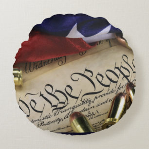 Declaration of Independence Round Cushion