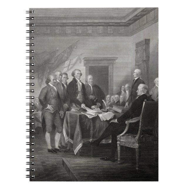 Declaration of Independence Spiral Notebook (Front)