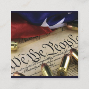 Declaration of Independence Square Business Card