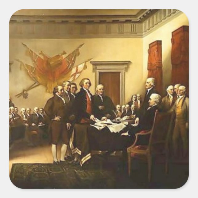 Declaration of Independence Sticker (Front)