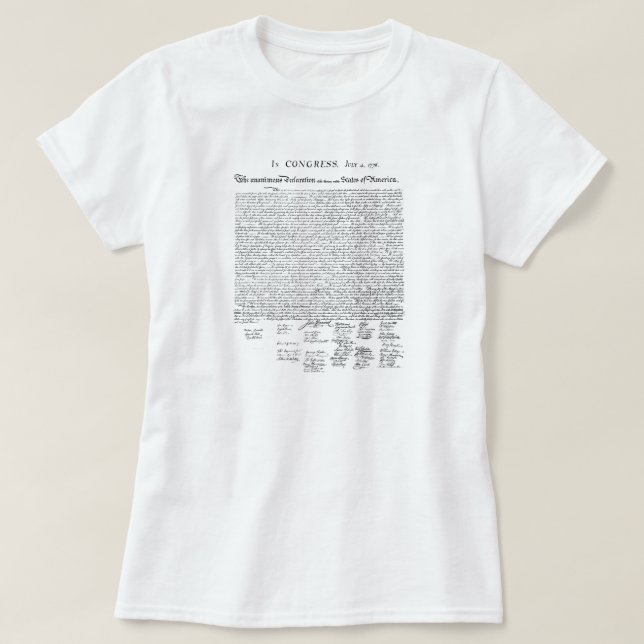 Declaration of Independence T-Shirt (Design Front)