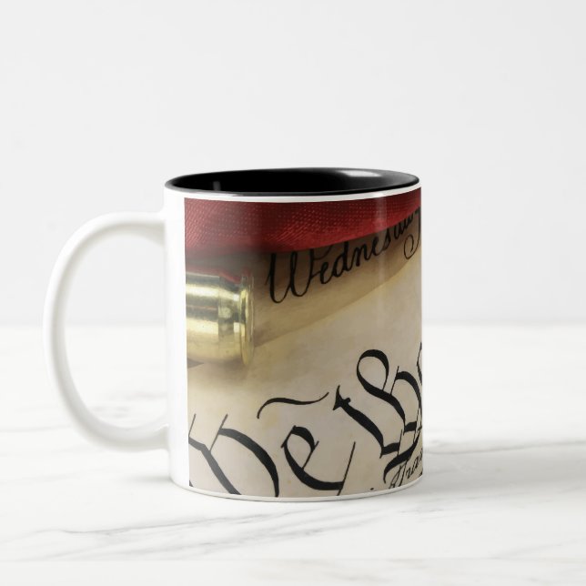 Declaration of Independence  Two-Tone Coffee Mug (Left)