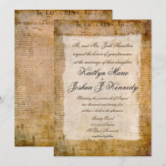 Declaration of Independence 📜 USA Parchment Invitation
