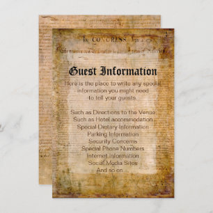 Declaration of Independence 📜 USA Parchment Invitation