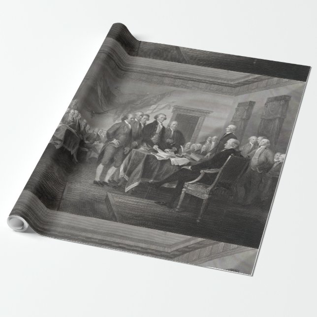 Declaration of Independence Wrapping Paper (Unrolled)