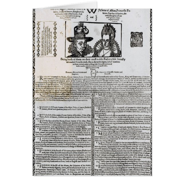 Declaration of the marriage of Frederick V (Front)