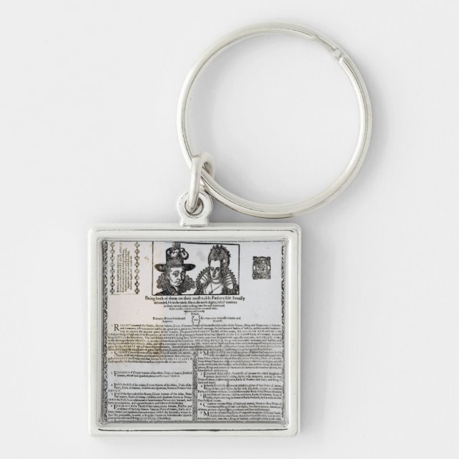 Declaration of the marriage of Frederick V Key Ring (Front)