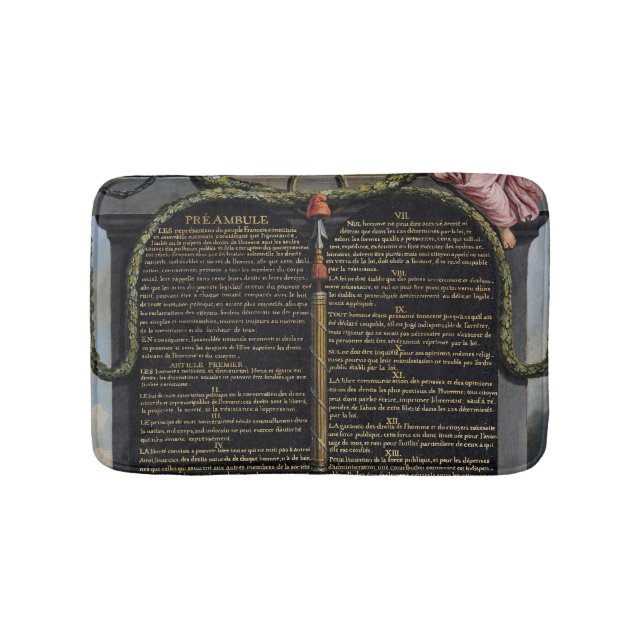Declaration of the Rights of Man and Citizen Bath Mat (Front)