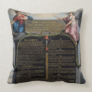 Declaration of the Rights of Man and Citizen Cushion