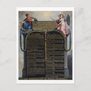 Declaration of the Rights of Man and Citizen Postcard