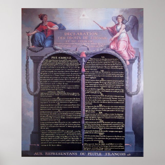 Declaration of the Rights of Man Poster (Front)