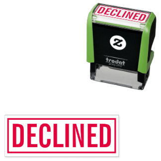 Declined business offices  self-inking stamp