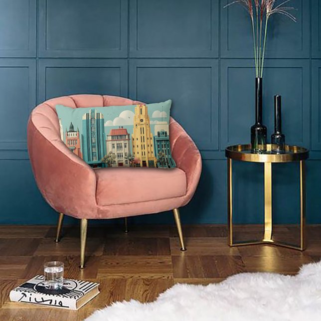 Deco Architecture Dreamscape Lumbar Cushion (Creator Uploaded)