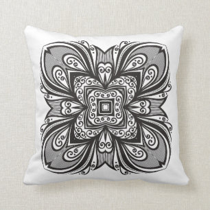 Deco Black Square Inspired Cushion