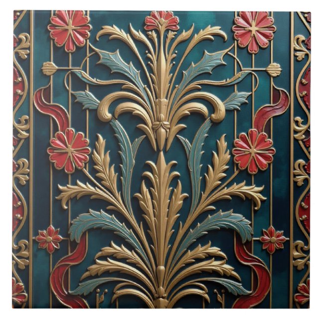 Deco Bouquet Moderne Tile (Front)