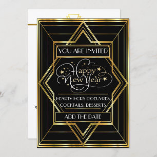 Deco Champagne Celebration Invitation