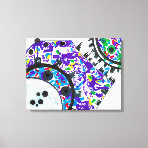 Deco Cogs Canvas Print