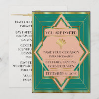 Deco Contemporary Gala Event Invitation