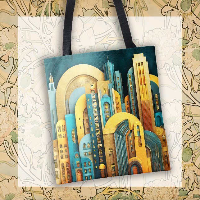 Deco Dreamscape Architecture Tote Bag (Creator Uploaded)