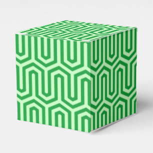 Deco Egyptian motif - jade green Favour Box