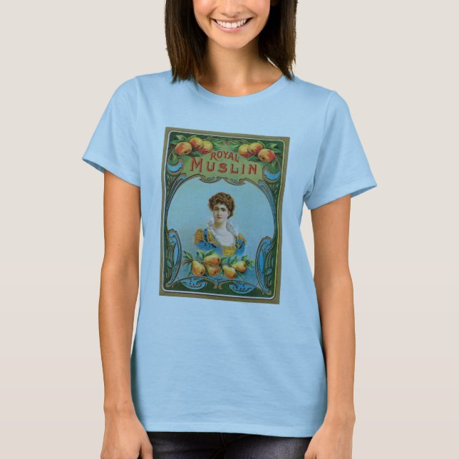 Deco Fabric Label Art Royal Muslin T-shirt (Front)