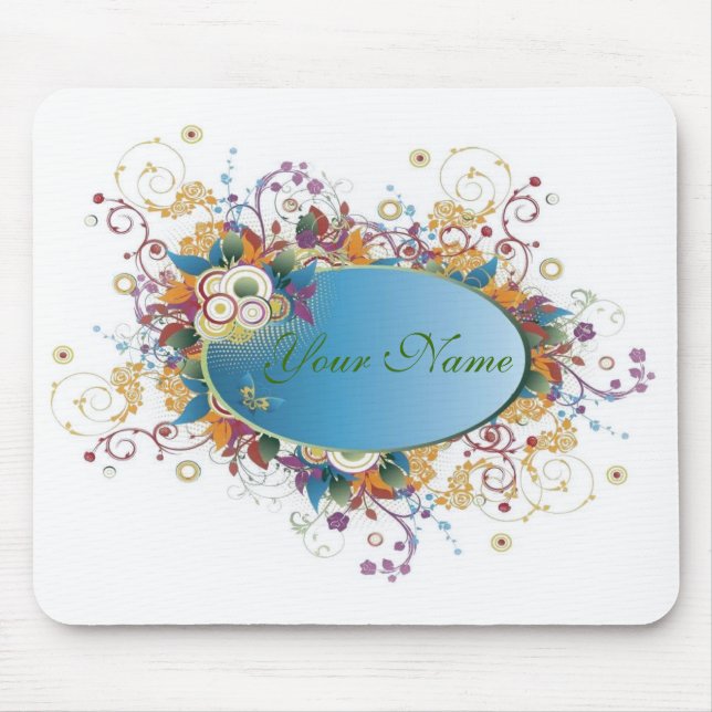 Deco floral Mousepad (Front)