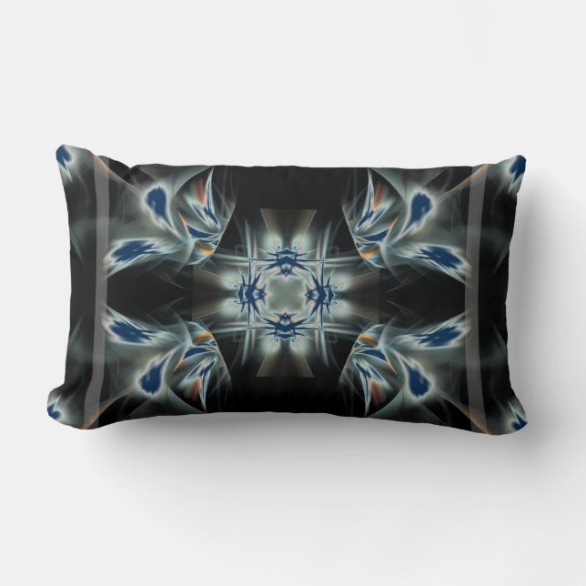 Deco Ikat Star Lumbar Cushion (Front)