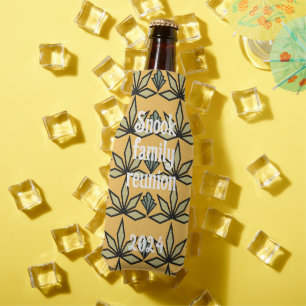 Deco Leaves Bottle Cooler