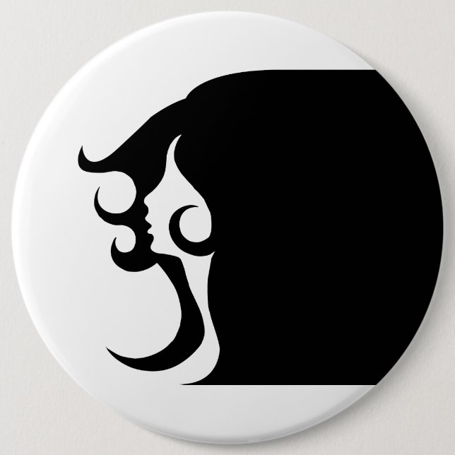 Deco Mod Woman 6 Cm Round Badge (Front)
