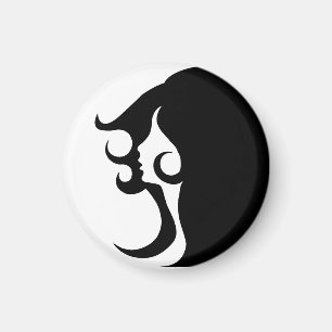 Deco Mod Woman Magnet