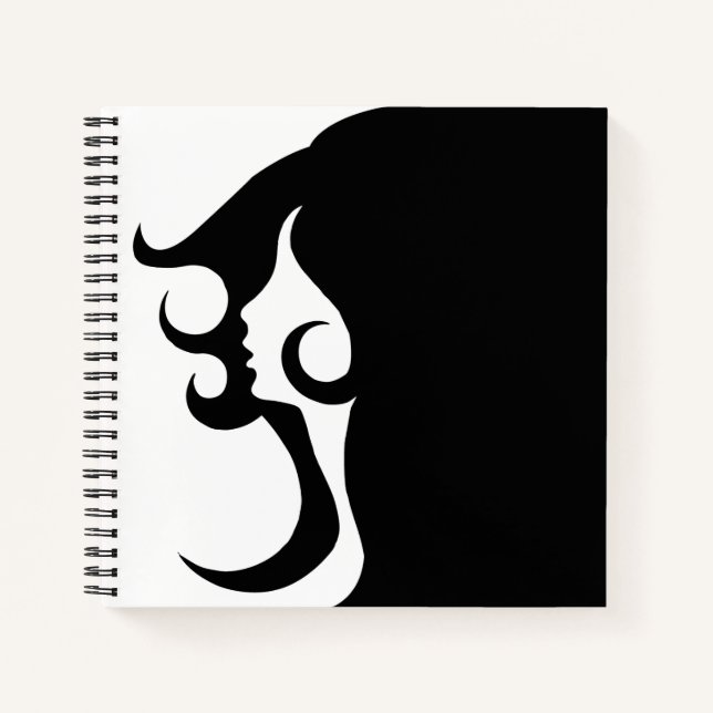 Deco Mod Woman Notebook (Front)