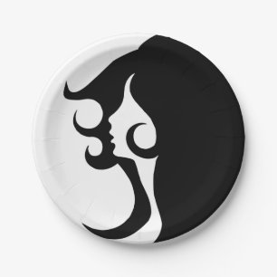 Deco Mod Woman Paper Plate