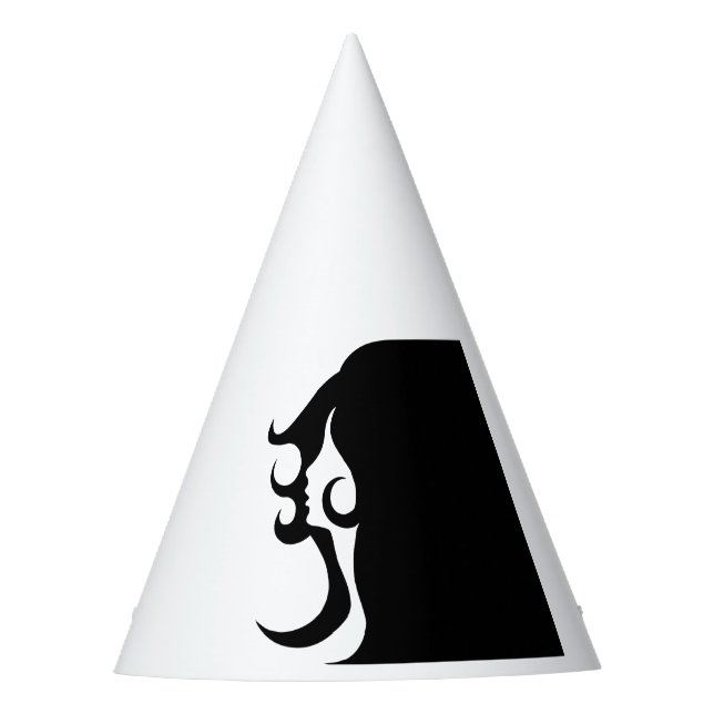 Deco Mod Woman Party Hat (Front)