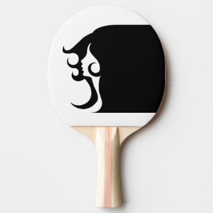 Deco Mod Woman Ping Pong Paddle
