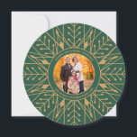 Deco Snowflake Christmas Photo Card<br><div class="desc">Photography courtesy of Rosie Gearheart: http://www.istockphoto.com/user_view.php?id=782914</div>