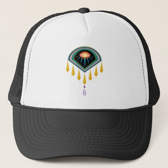 Deco Space Egg Trucker Hat (12 colours) (Front)