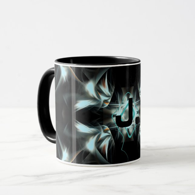 Deco Star with monogram Mug (Front Left)