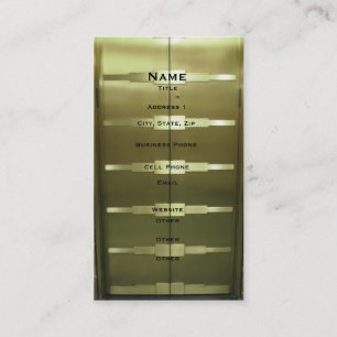Deco Style Elevator Business Card