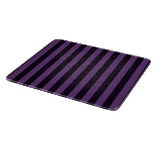 Deco Style Purple Vertical Stripes Cutting Board